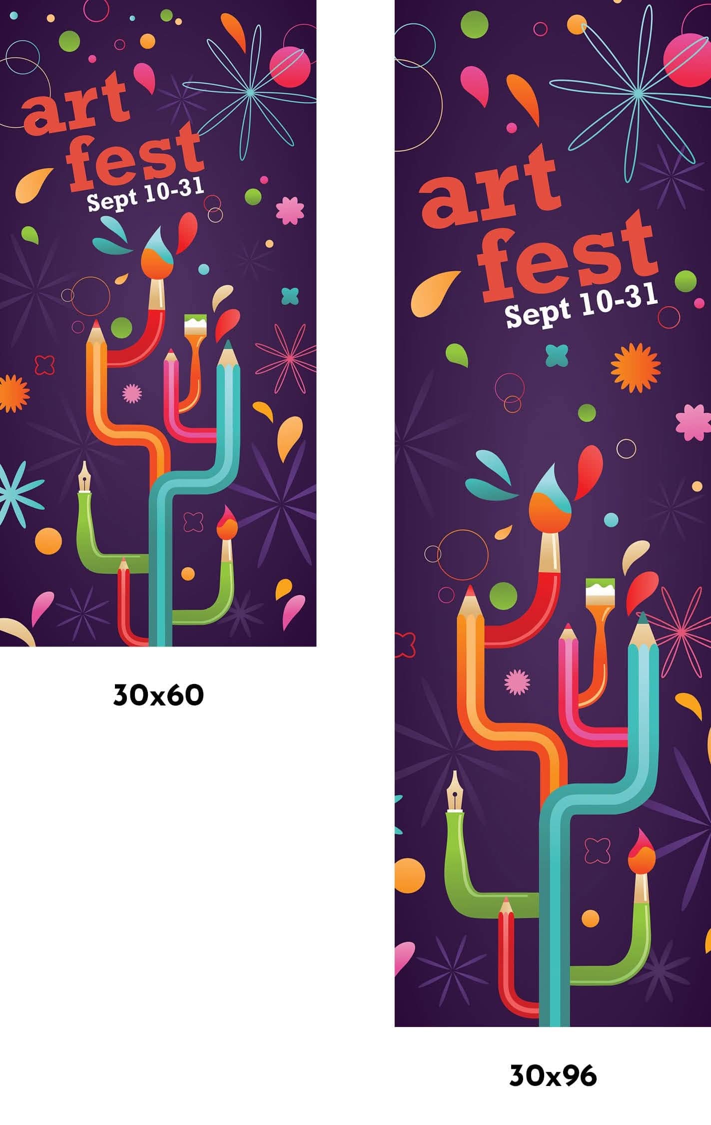 Art Fest Single Vinyl Banner