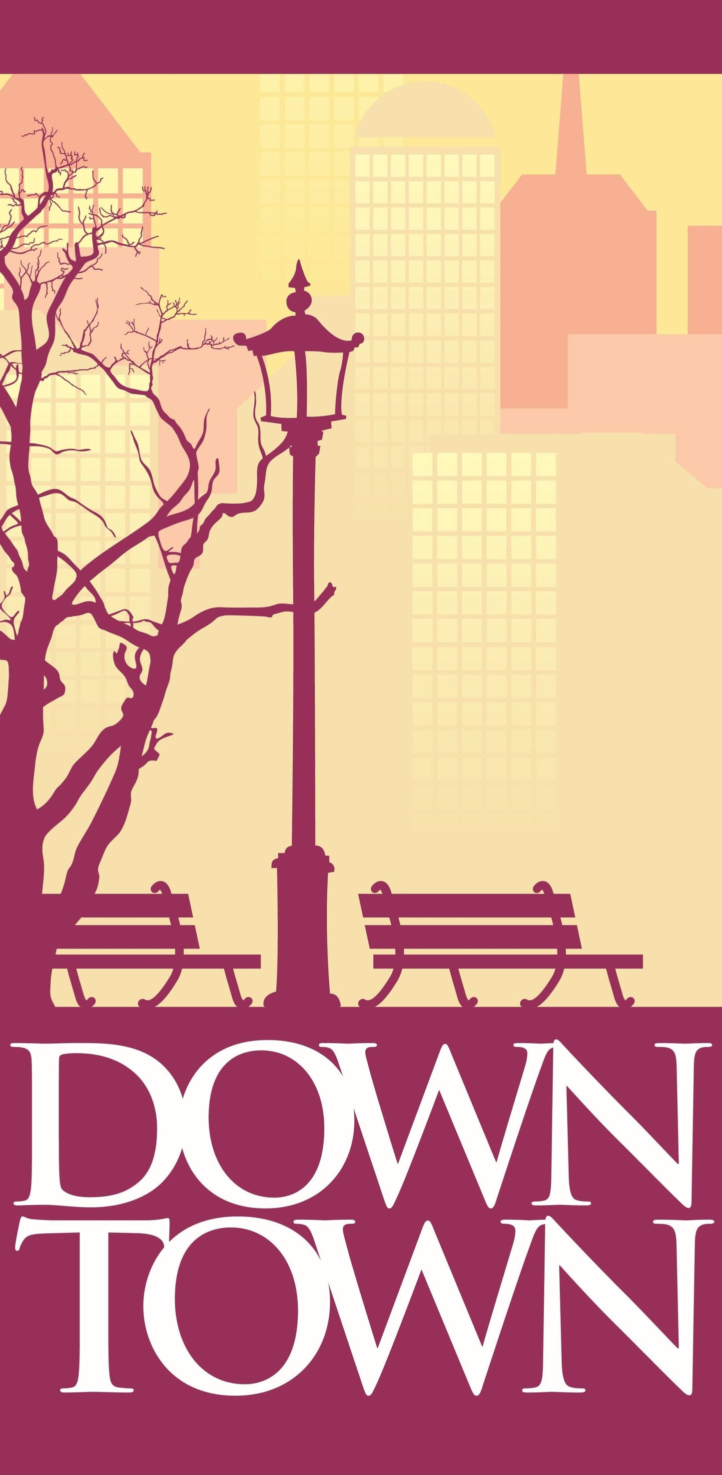 Downtown Single Vinyl Banner