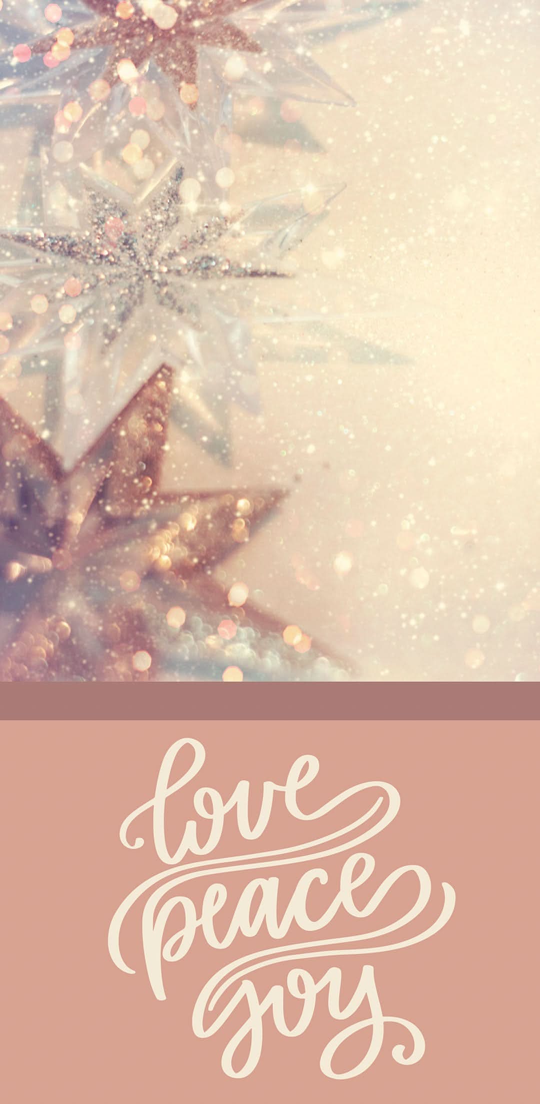 Love Peace Joy Ornament Single Vinyl Banner