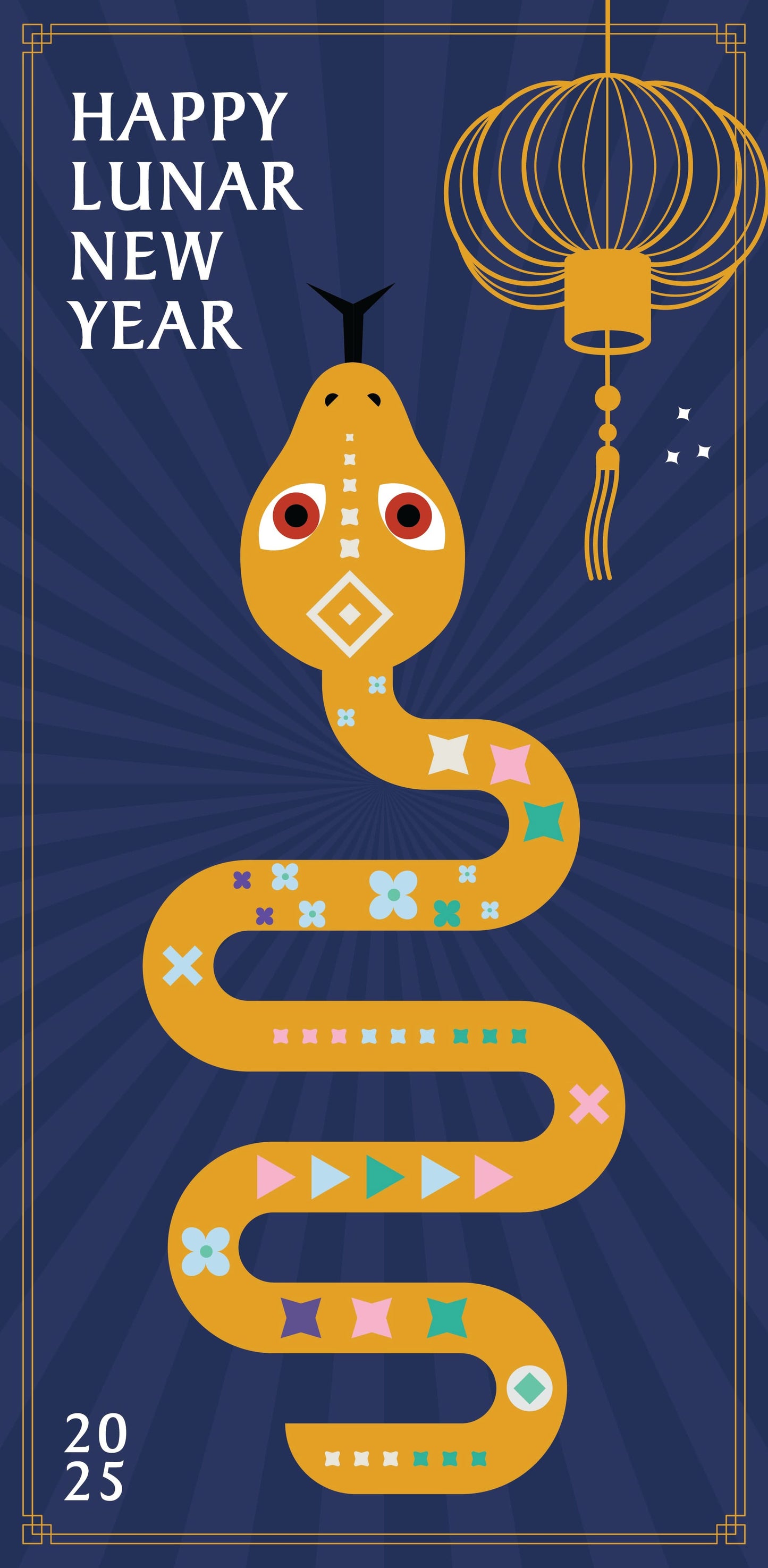 2025 Lunar New Year Single Vinyl Banner