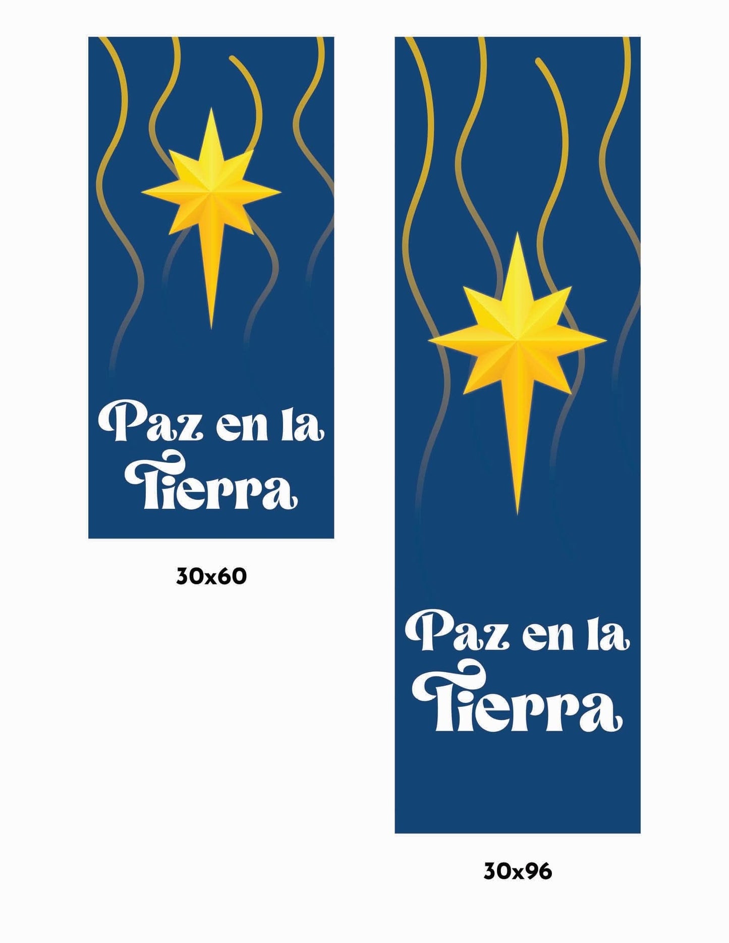 Peace on Earth Single Vinyl Banner