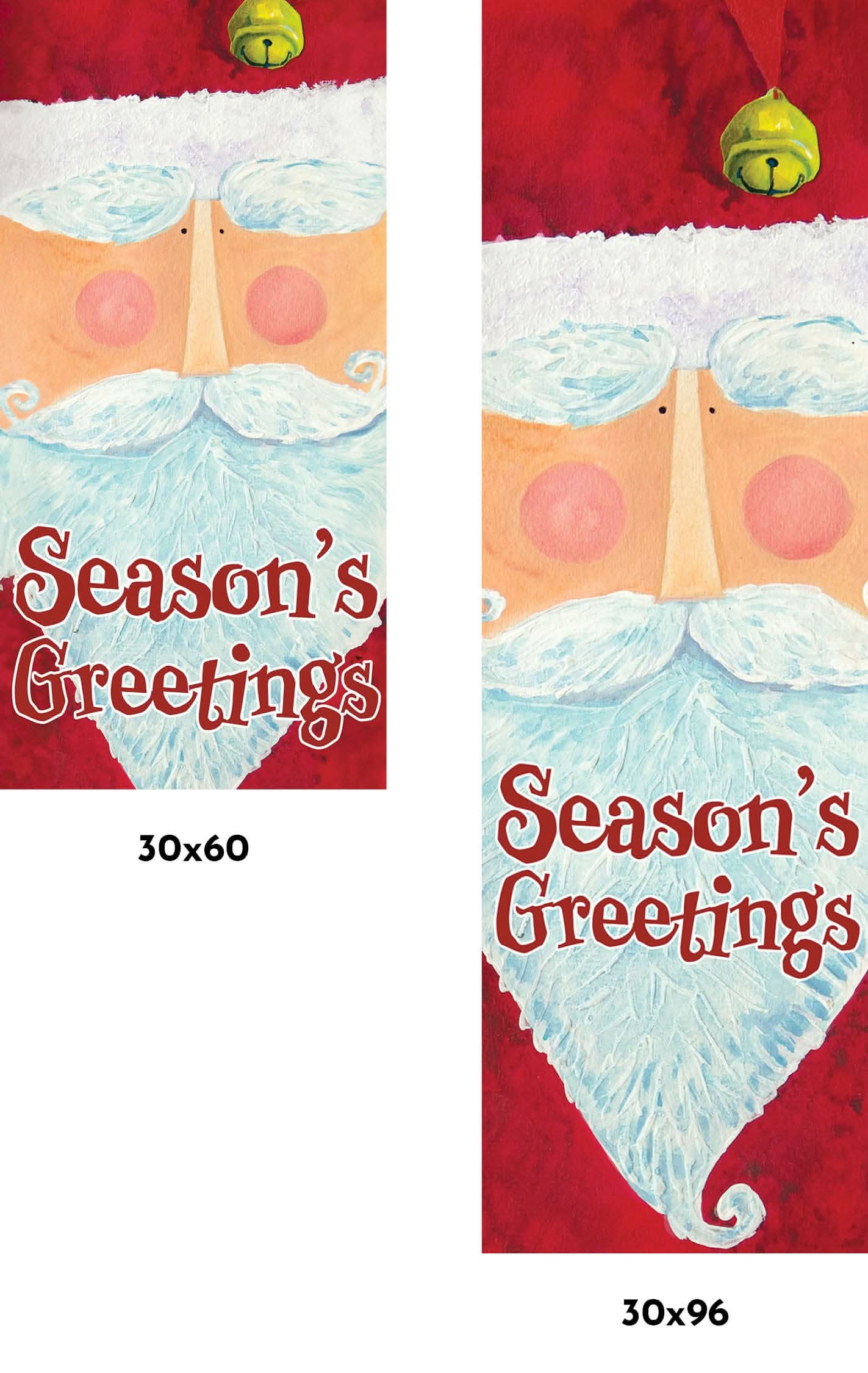 Santa Claus Single Vinyl Banner