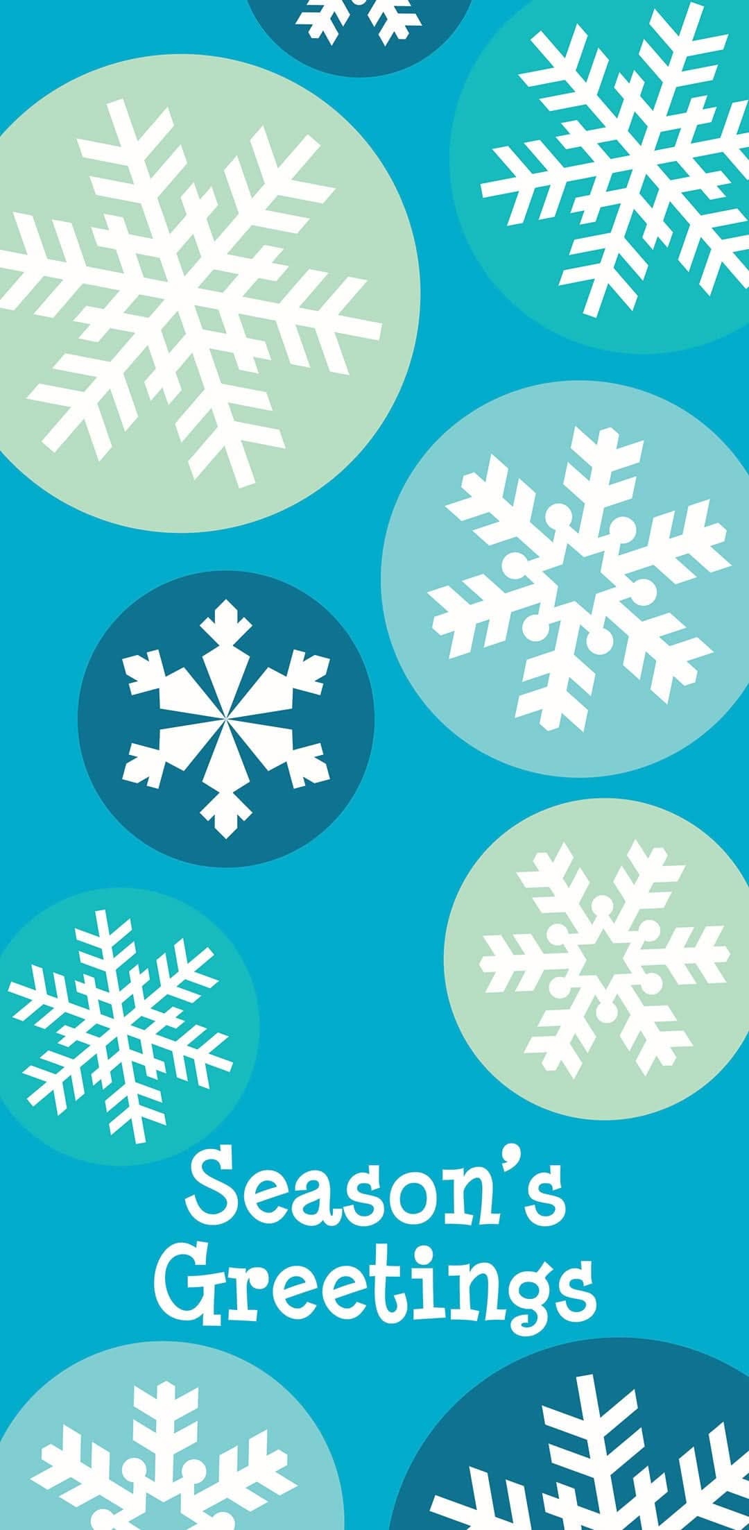 Snowflake Dots Single Vinyl Banner