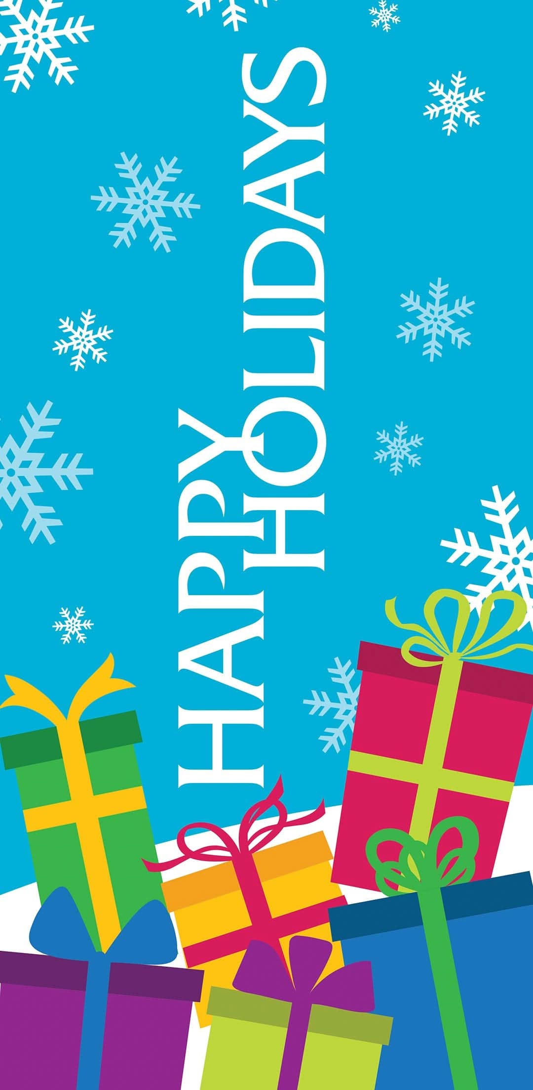 Snowy Gifts Single Vinyl Banner