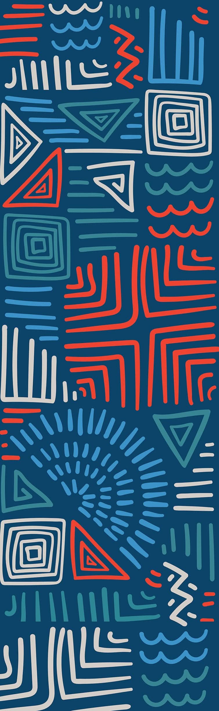 Summer - Geometric Pattern Double Vinyl Banner