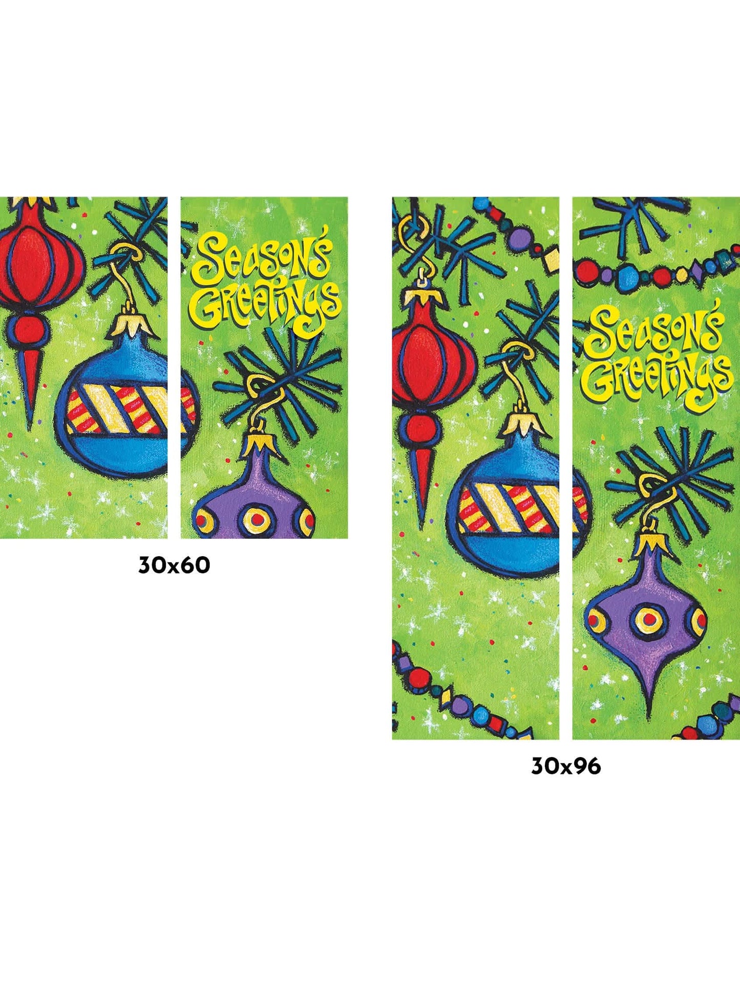 Tis The Season Double Vinyl Banner Set