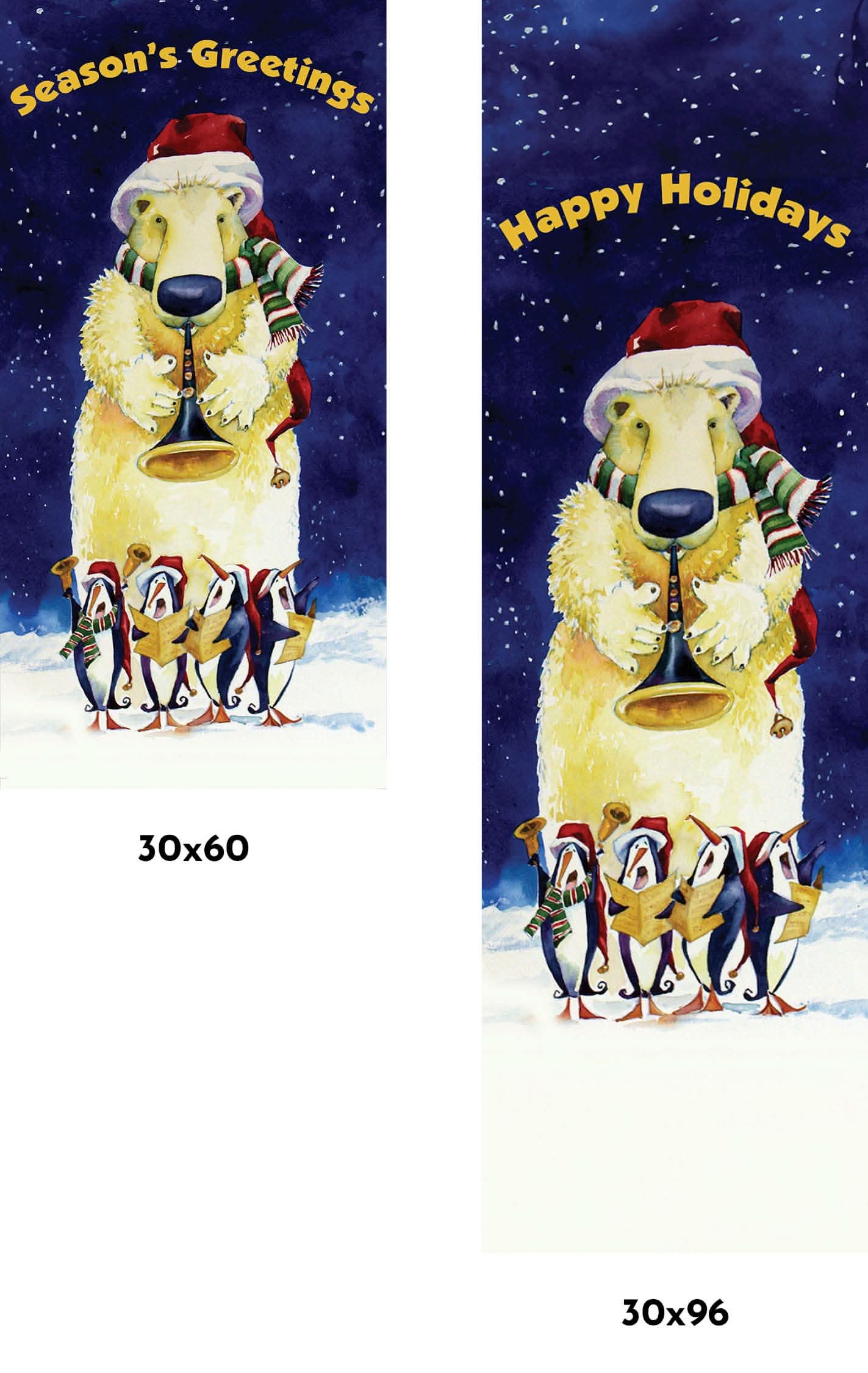 Winter Musical Single Vinyl Banner