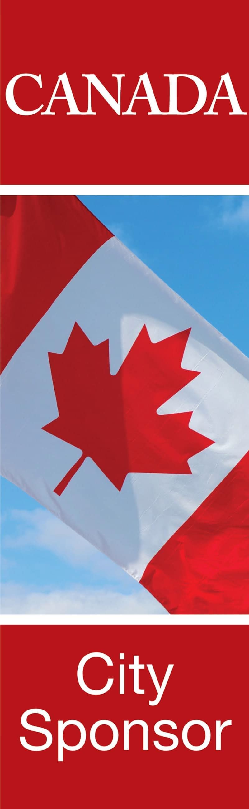 Dekra-Lite - 30" x 60" Canada City Sponsor Single Vinyl Banner