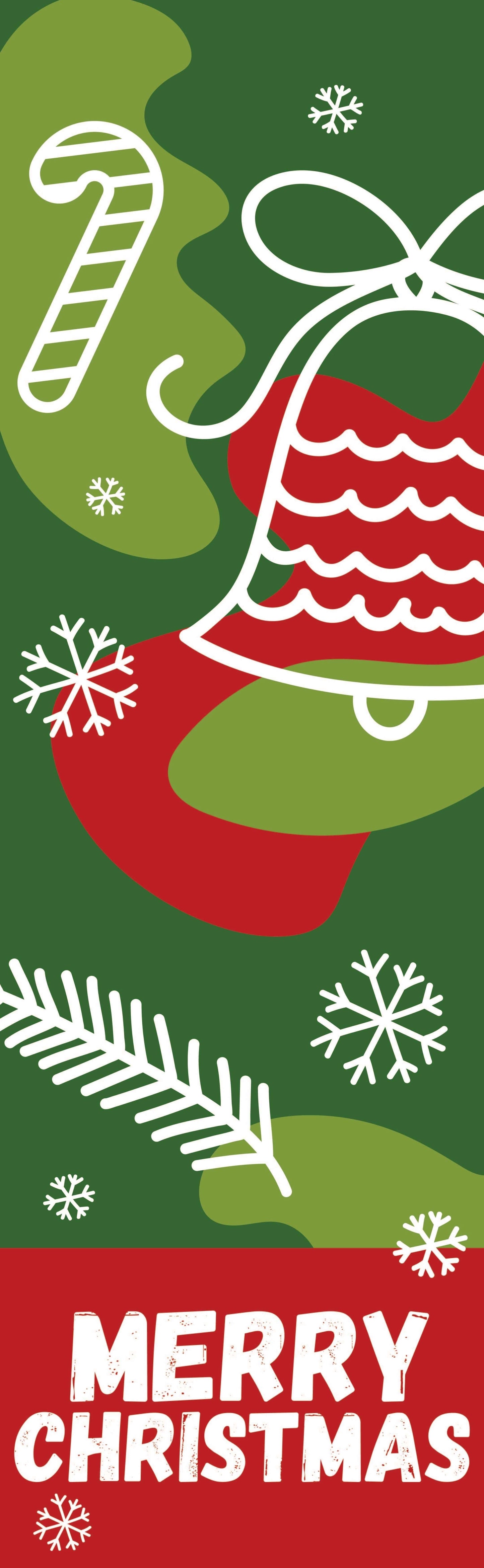 Abstract Christmas Single Vinyl Banner