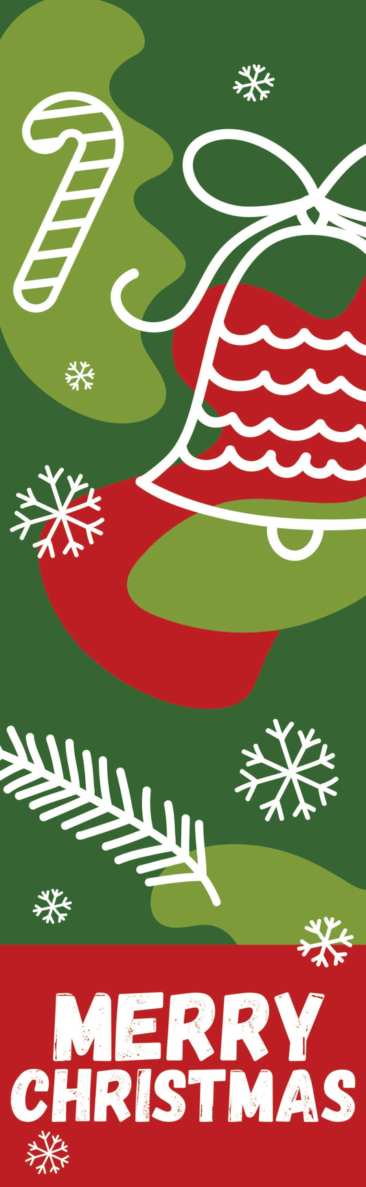 Abstract Christmas Single Vinyl Banner