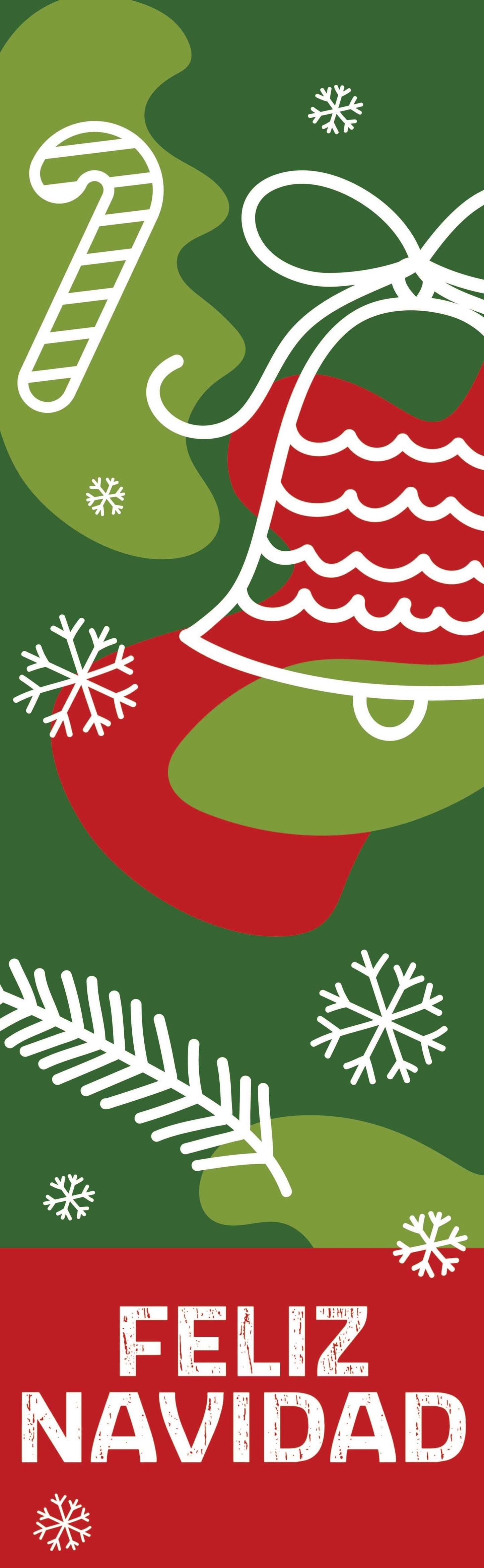 Abstract Christmas Single Vinyl Banner