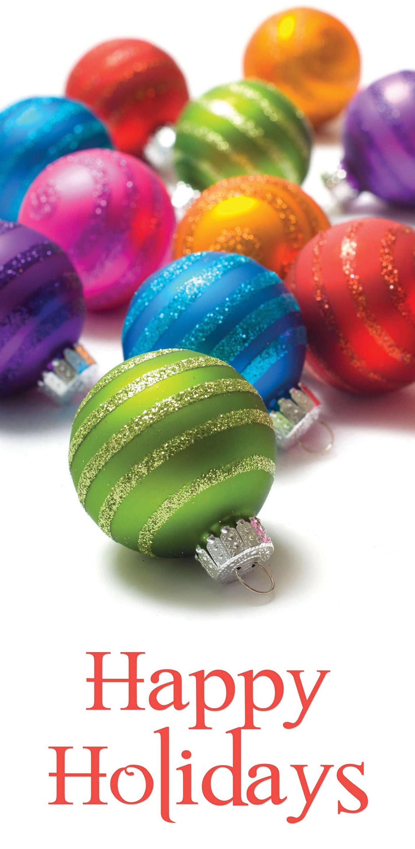 Bright Ornaments Single Vinyl Banner