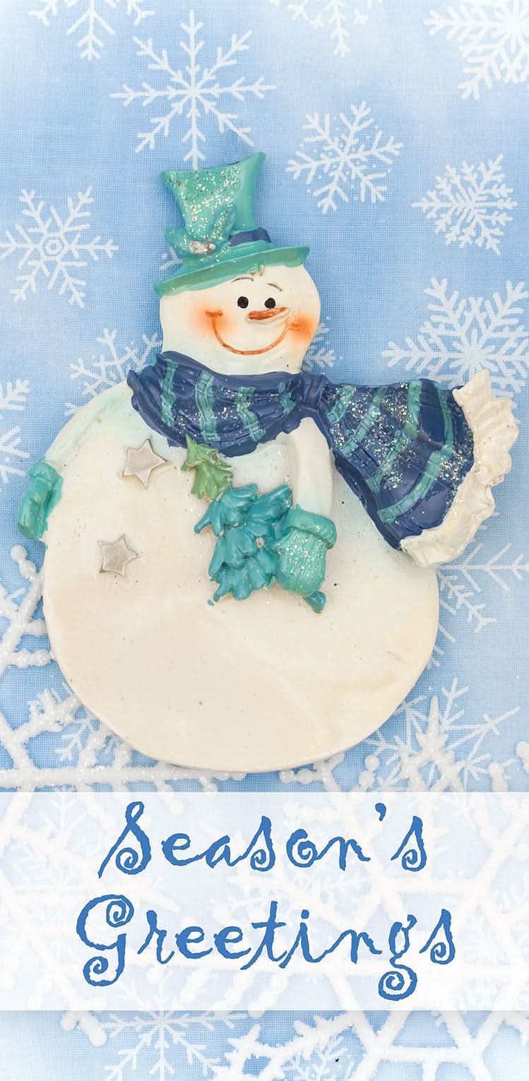 Chilly Snowman Single Vinyl Banner