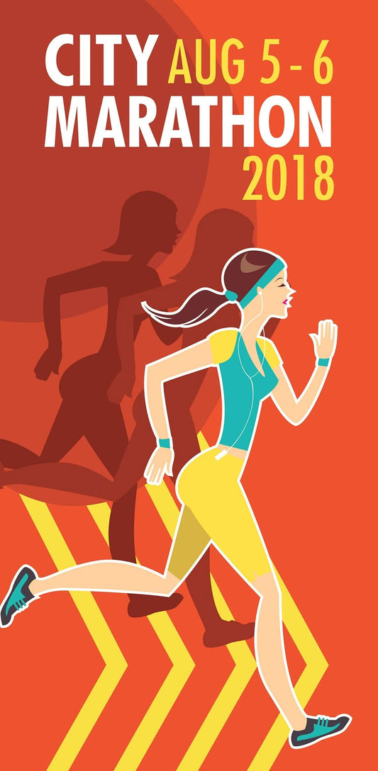 City Marathon Single Vinyl Banner