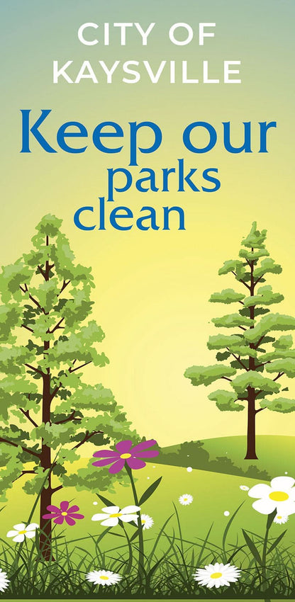Clean Parks Single Vinyl Banner