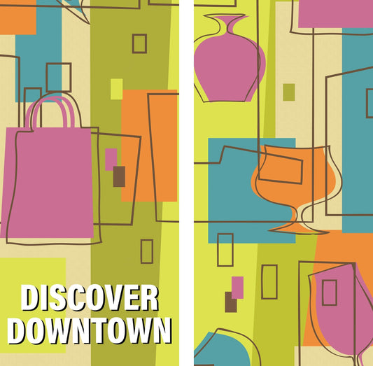 Discover Downtown Double Vinyl Banner Set