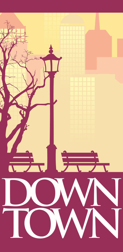 Downtown Single Vinyl Banner