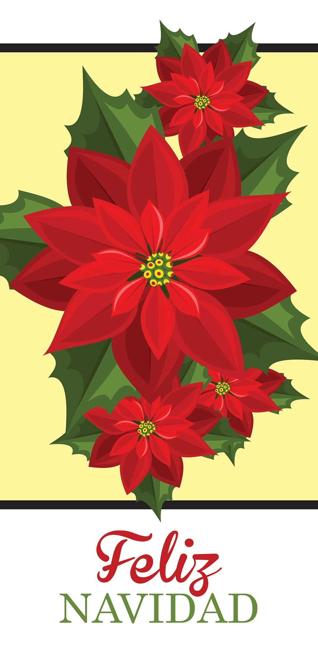 Feliz Navidad Single Vinyl Banner