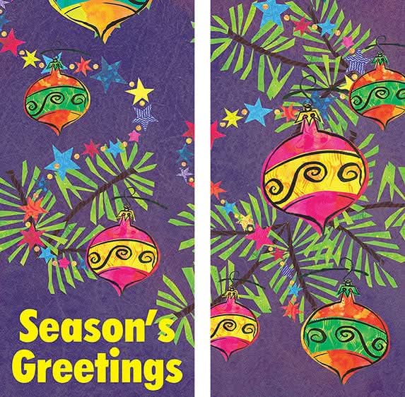 Festive Ornament Double Vinyl Banner Set