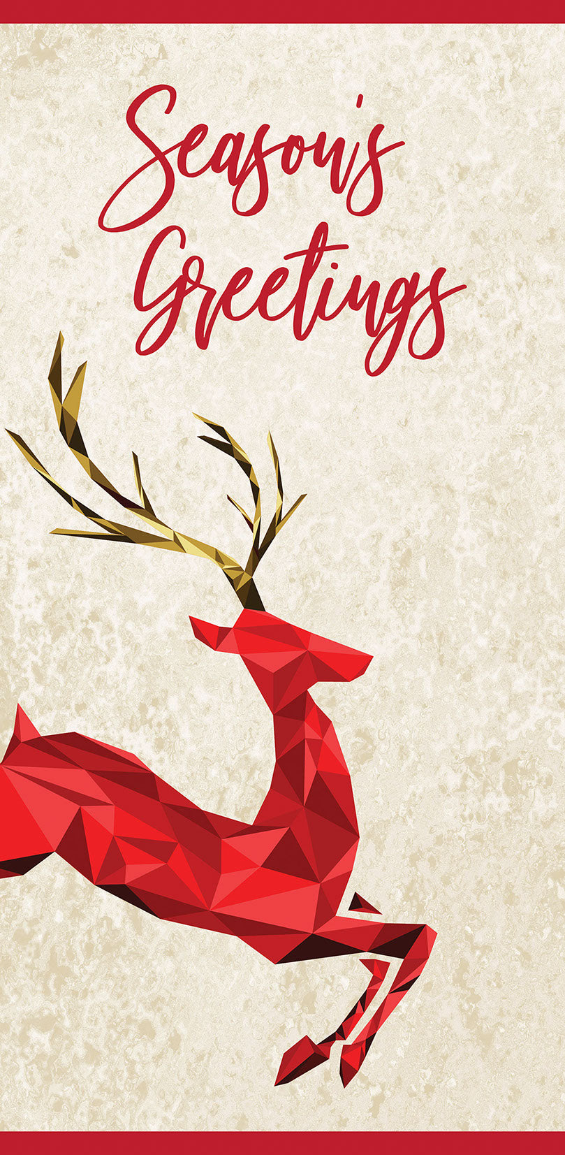 Geometric Deer Single Vinyl Banner