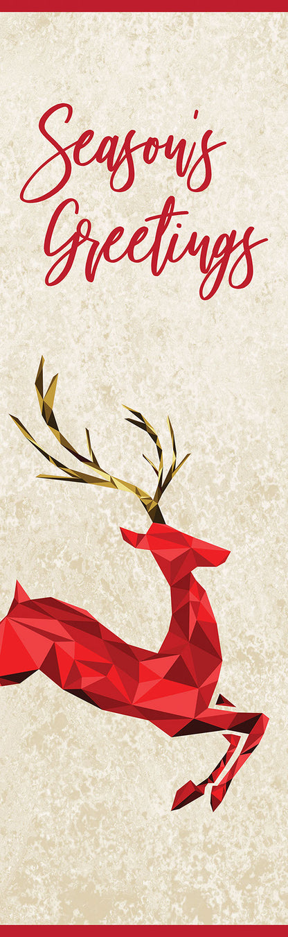 Geometric Deer Single Vinyl Banner