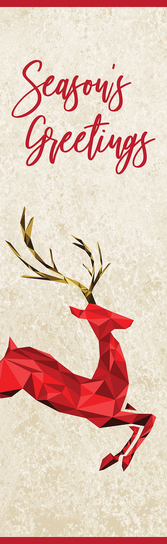 Geometric Deer Single Vinyl Banner