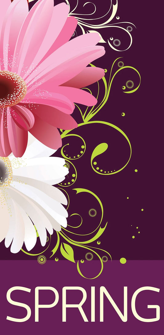 Gerber Daisies Single Vinyl Banner