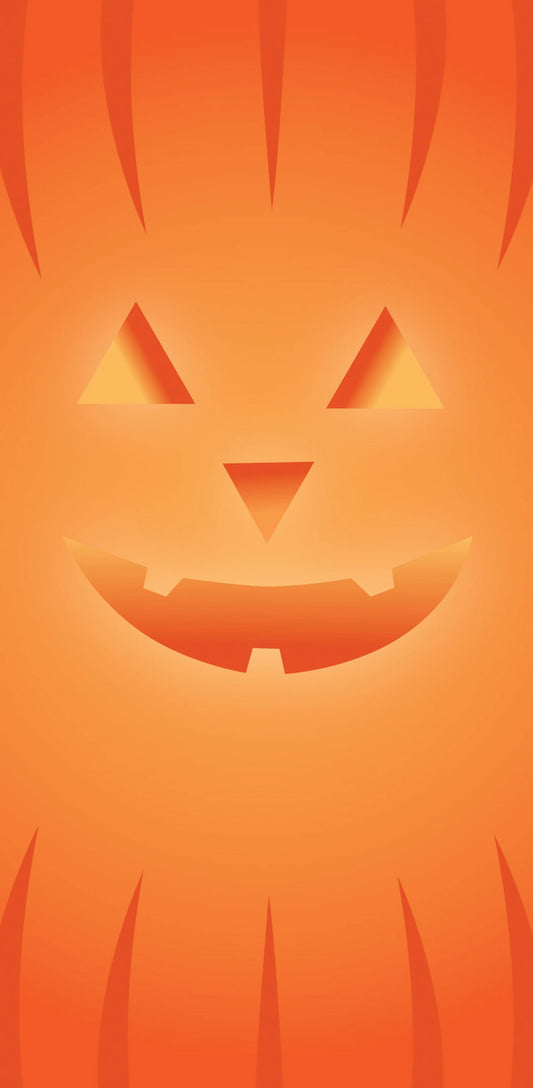 A 30x60 banner with a cheerful jack-o'-lantern, ready to celebrate Halloween