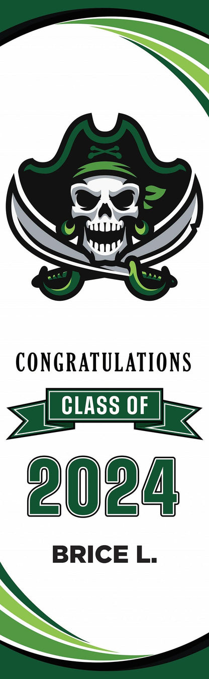 High School Graduation Circular Single Vinyl Banner