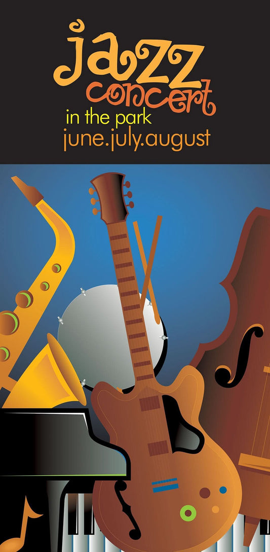 Jazz Concert Single Vinyl Banner