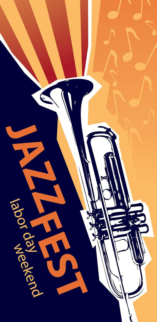 Jazz Fest Single Vinyl Banner