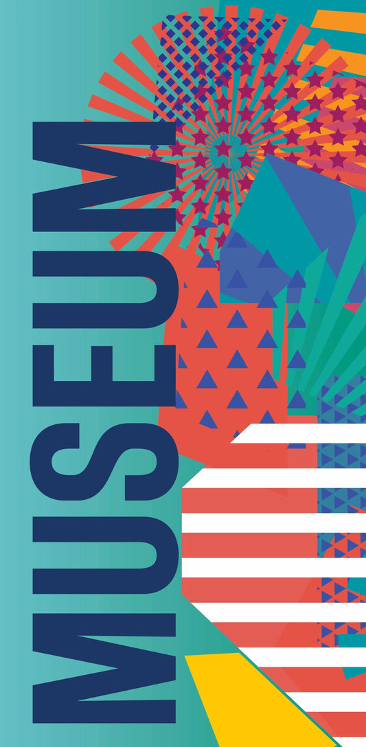 Modern Art Musuem - Blue Single Vinyl Banner