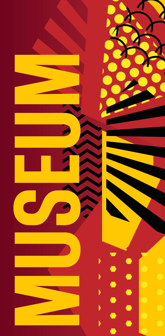 Modern Art Musuem - Red Single Vinyl Banner