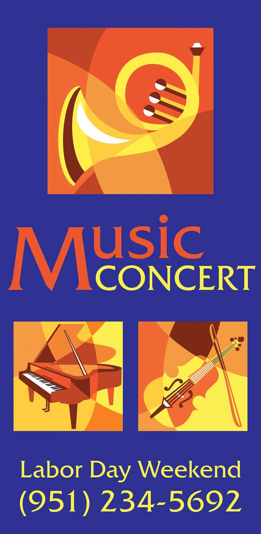 Music Concert Single Vinyl Banner