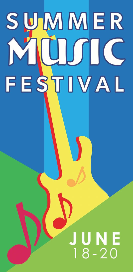 Music Festival Single Vinyl Banner