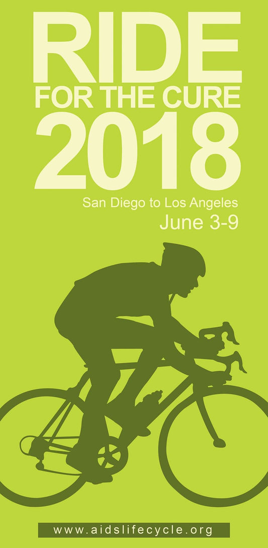 Ride For The Cure Single Vinyl Banner