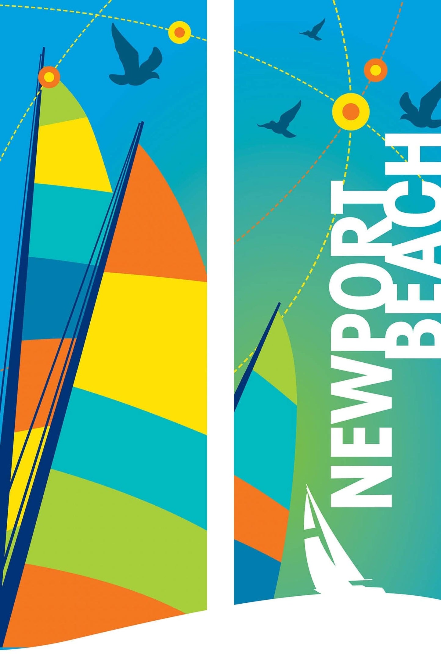 Sails Double Vinyl Banner Set