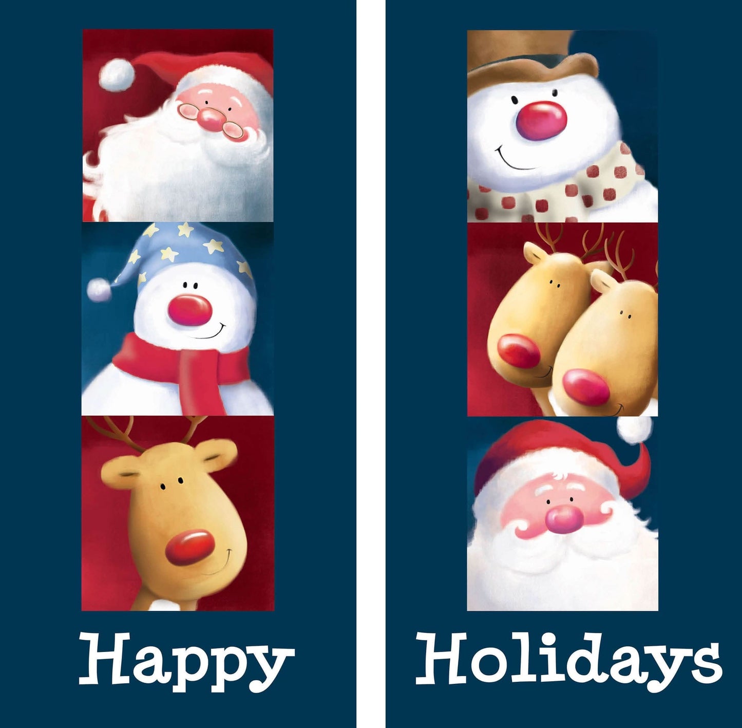 Santa & Company Double Vinyl Banner Set