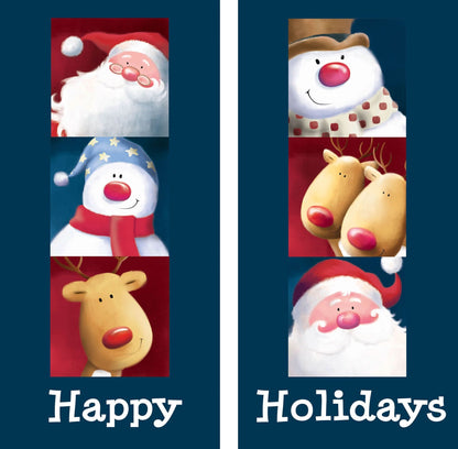 Santa & Company Double Vinyl Banner Set