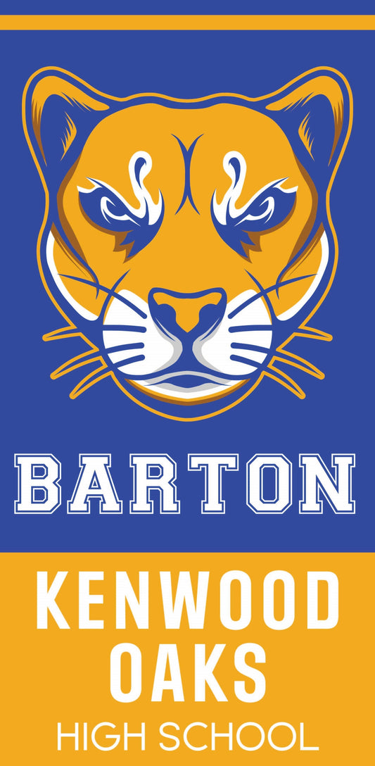 School Name with Logo Single Vinyl Banner