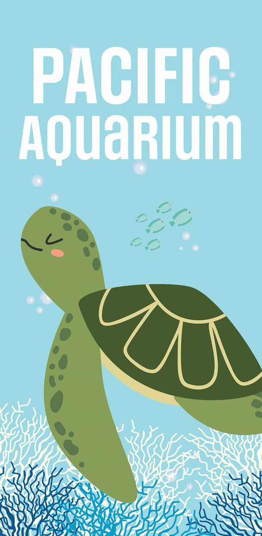 Sea Turtle Aquarium Single Vinyl Banner