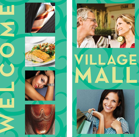 Shopping Mall Double Vinyl Banner Set