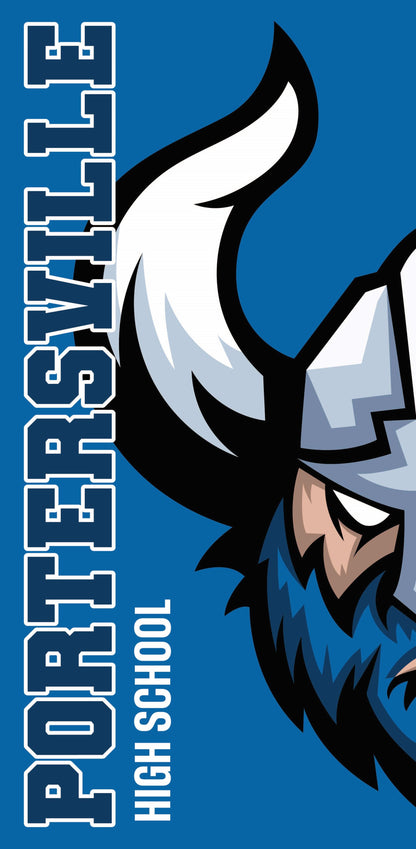 Split Logo with School Name Double Vinyl Banner