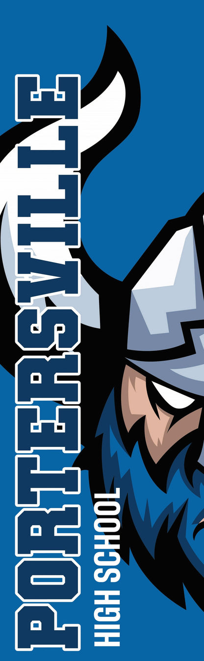 Split Logo with School Name Double Vinyl Banner