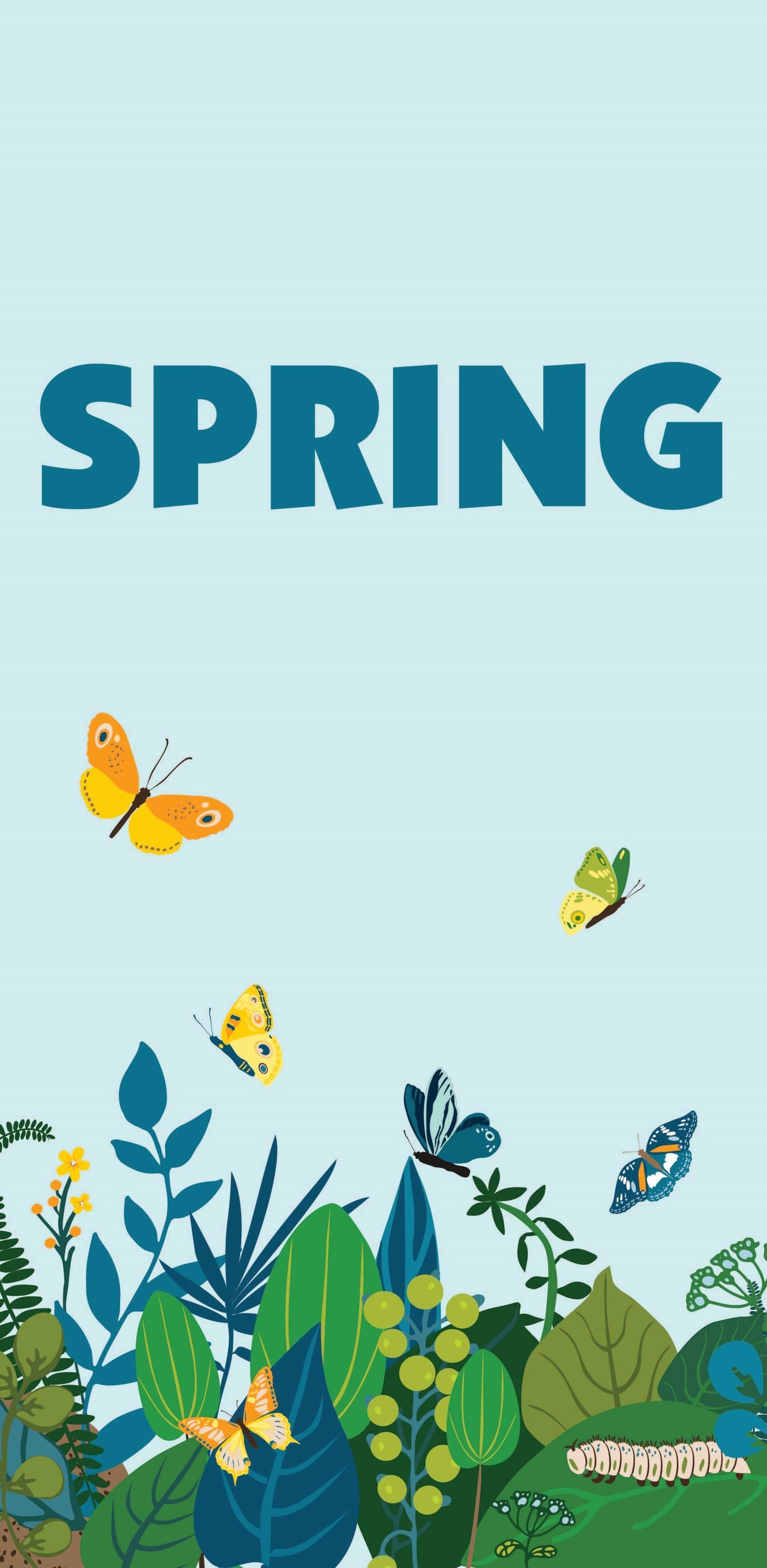 Spring - Butterflies Single Vinyl Banner