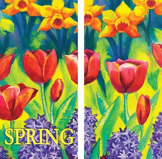 Spring Flowers Double Vinyl Banner Set