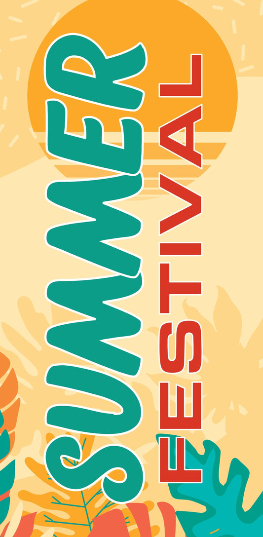 Summer Festival Single Vinyl Banner