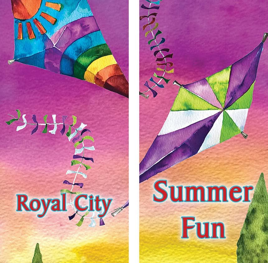 Summer Kite Double Vinyl Banner Set