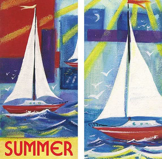 Summer Sailing Double Vinyl Banner Set