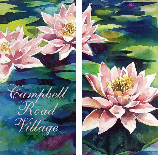 Water Lily Double Vinyl Banner Set